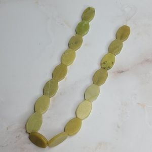 Jade hexagonal beads, stones for necklace